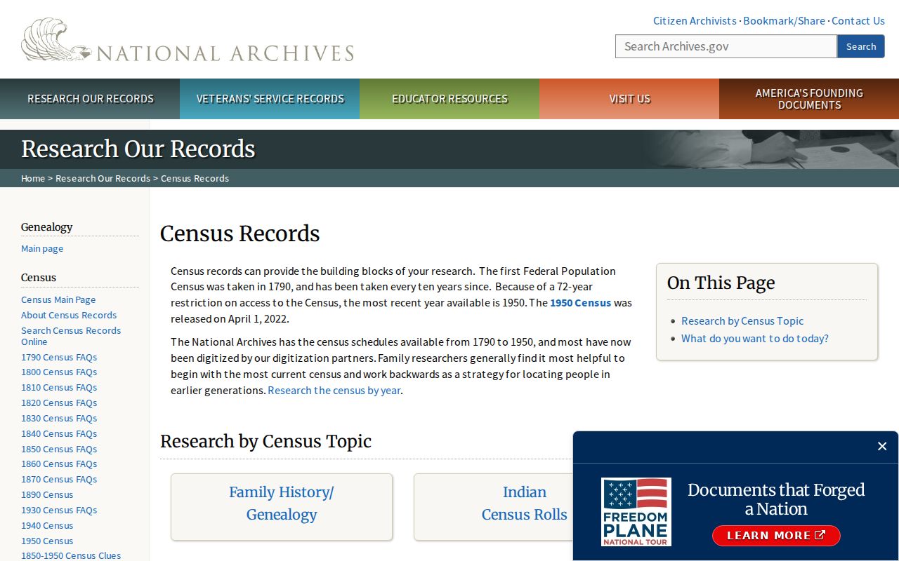 Poway city directory research view of National Archives census resources