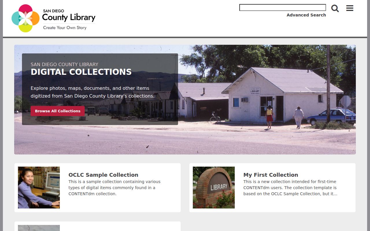 Poway city directory research view of San Diego County digital history