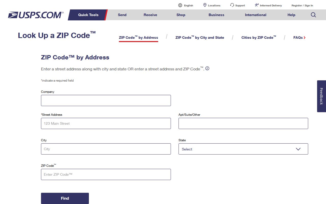 Poway ZIP code directory USPS address verification lookup